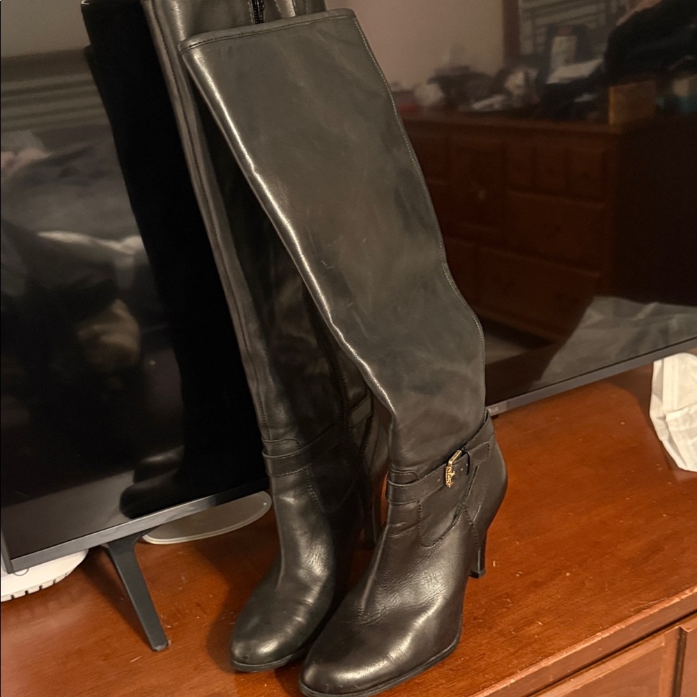 Polo by Ralph Lauren Black Heeled Boots